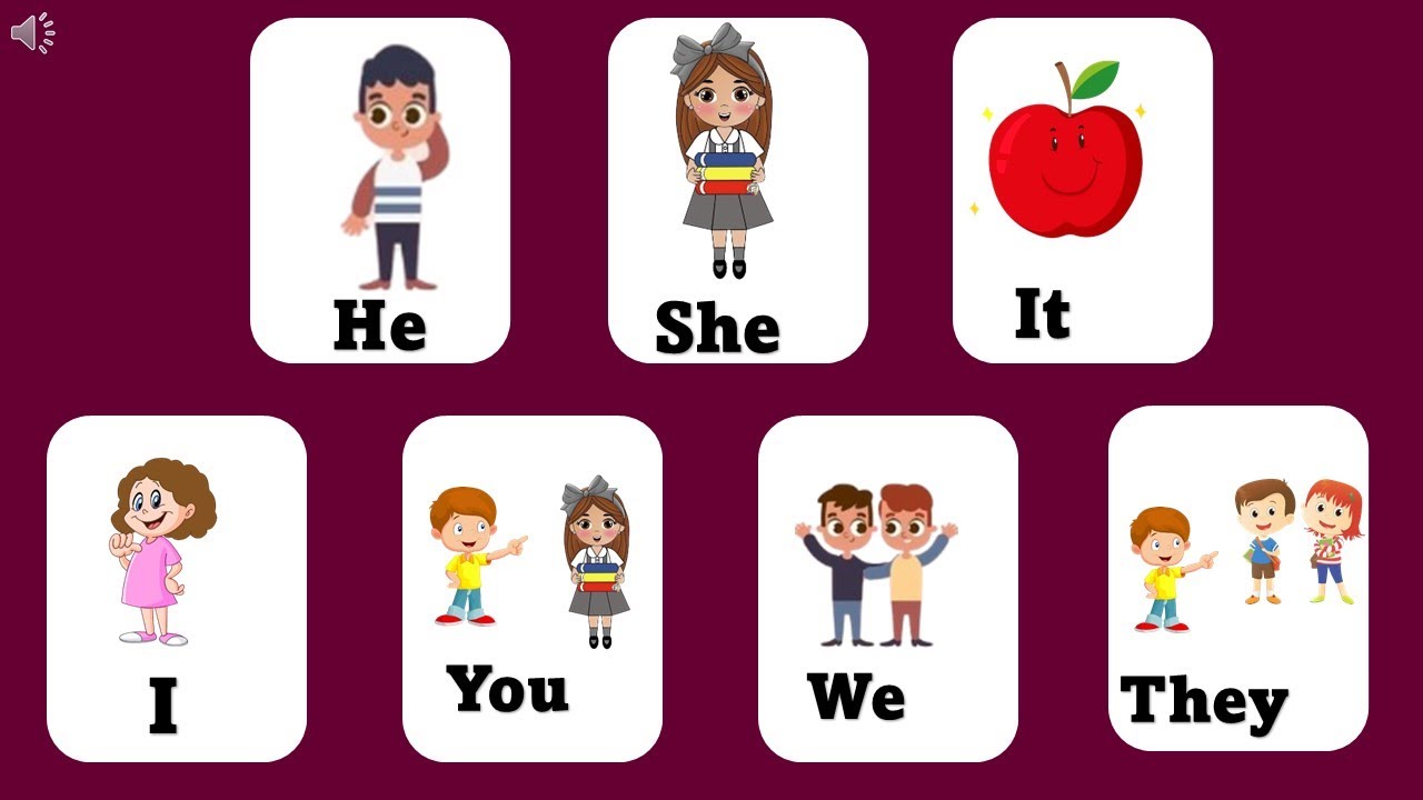 I, you, we, they, he, she, it | Pronouns | Flashcards and Sentences ...