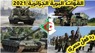 ردة فعل مصرى على القوات البرية الجزائرية وقوة التسليح من دبابات ومدرعات ومدافع وراجمات الصواريخ
