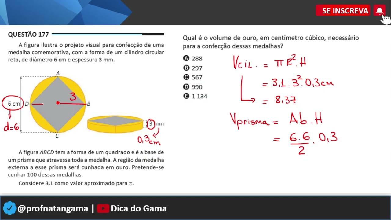 QUESTION 177 - ENEM 2025 - YouTube