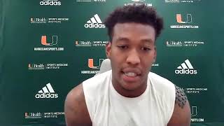 Football | Brevin Jordan Post-Practice Presser | 8.14.20