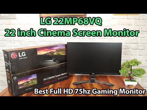 LG 22MP68VQ 22 inch Cinema Screen Monitor Unboxing & Review | Best Full HD 75hz Gaming Monitor