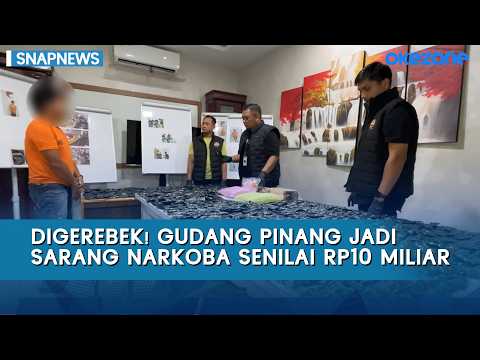 BUSTED! Police Discover Drug Warehouse Disguised as an Areca Nut Processing Facility Worth IDR 10...