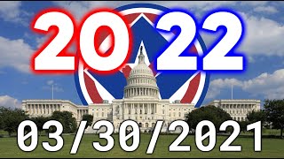 The 2022 Senate Elections as of March 30th, 2021