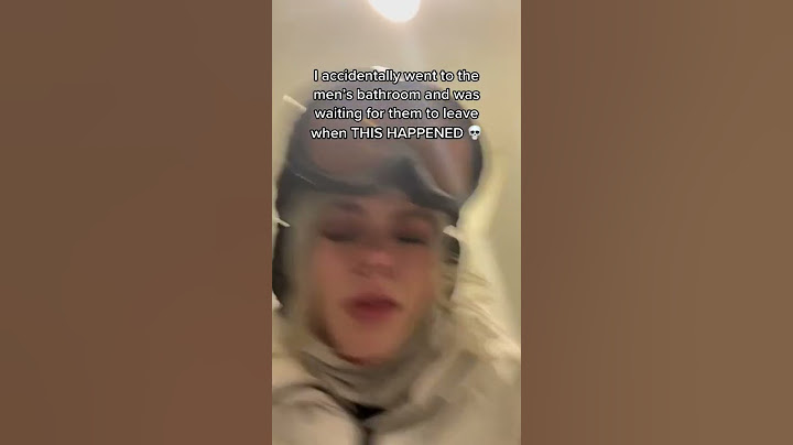 l accidentally went to the men's bathroom and was waiting for them to leave when THIS HAPPENED