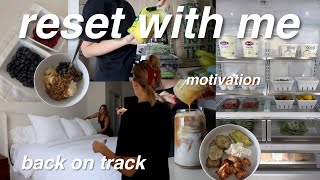 *motivating* RESET 🌿 grocery shopping, fridge restock & healthy routine!
