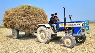 Swaraj 735 Fe Tractors Fully Loading Mud | Swaraj Tractor Stuck in Mud