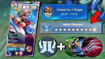 GLOBAL ROGER IS BACK TO THE META WITH THIS NEW BUILD AND EMBLEM (AUTO WINSTREAK) | MLBB