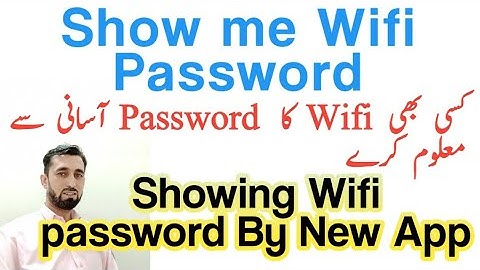 How to view Wifi password in Android without root | show Wifi password in mobile