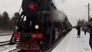 Steam train. Bologoe - Ostashkov/Паровоз в Осташков