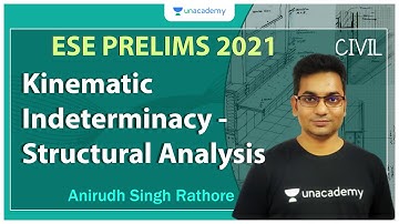 ESE 2021 Prelims I Kinematic Indeterminacy - Structural Analysis I Civil I Anirudh Singh Rathore