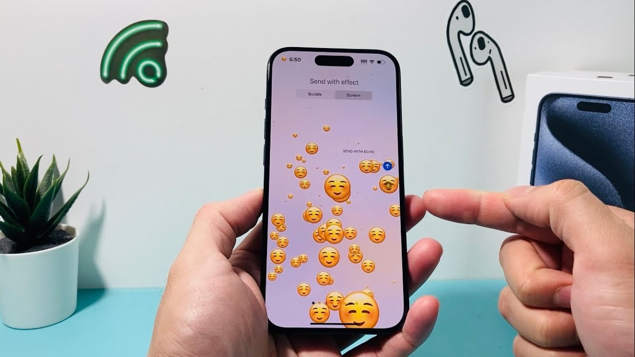 How to Send a Message with Echo Effect on iPhone - YouTube