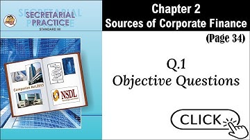 SYJC-SP, Digital Guide, Chapter 2 - Sources of Corporate Finance, Page 34, Question 1