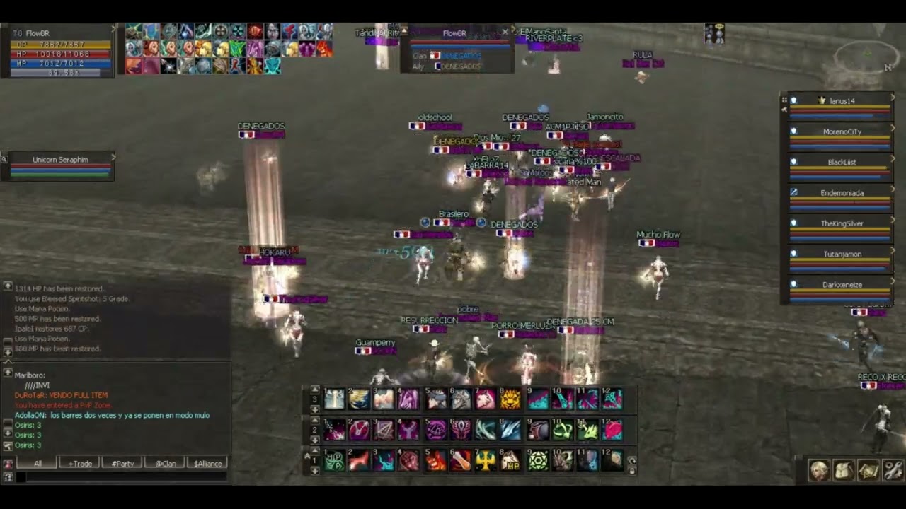 L2 Galaxy V2 Clan Denegados Vs Server Epic Baium