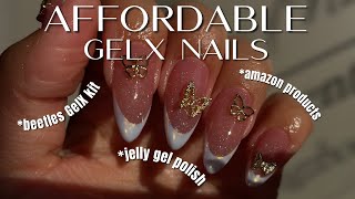 AFFORDABLE GELX NAILS | BEETLES JELLY GEL POLISH | Chrome French Tip Nails | Amazon Nail Products by BaddLilThingz Nails 35,134 views 8 months ago 13 minutes, 30 seconds