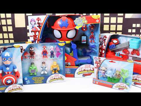 Huge Spidey And His Amazing Friends Rescue Webs Collection - Hulk - Spider-Man - Captain America