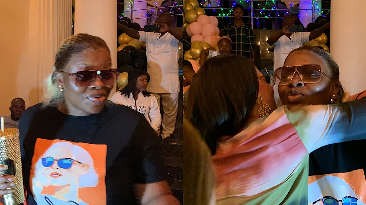 MOMENT BIMBO THOMAS JOINS FAITHIA BALOGUN SURPRISE BIRTHDAY.