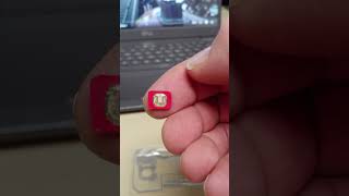 Inside a credit card.