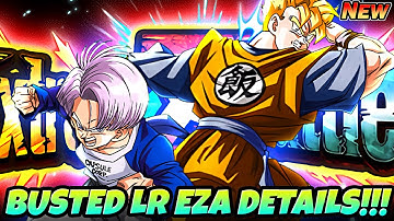 WTF THIS EZA IS BUSTED TOO!! LR AGL SSJ Gohan Trunks EZA Details | Dragon Ball Z Dokkan Battle
