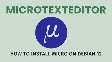 How to install Micro Editor on Debia 12