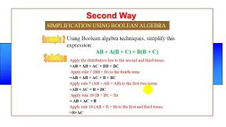Chapter 04: Boolean Algebra and Logic Simplification Part Part 02