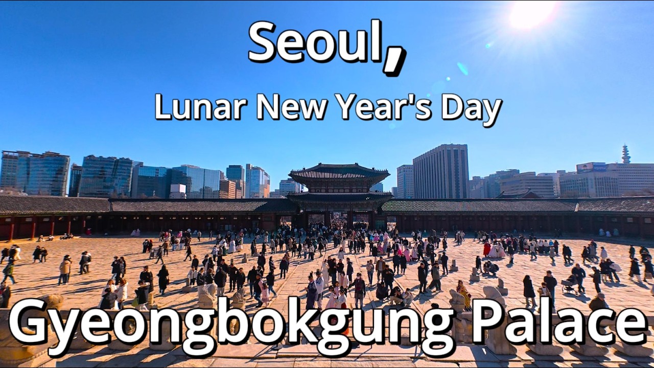 '무너지지 않을까? 흥해라 대한민국!' 설날 경복궁에 대한 두 가지 생각 4KㅣASMRㅣNOISEㅣLunar New Year's Day, Gyeongbokgung Palace