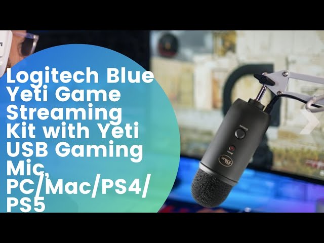 Logitech - Blue Yeti Game Streaming USB Condenser Microphone Kit