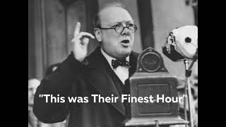 Winston Churchill - Finest Hour - Full Speech - Clearest Version!