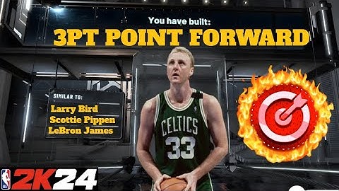 *NEW* RARE 3PT POINT FORWARD BUILD IN NBA 2K24! SUPER RARE OVERPOWERED DEMIGOD BUILD IN NBA 2K24!