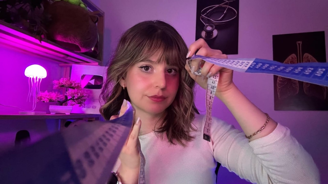 ASMR | Medindo você por completo e detalhadamente (voz suave)