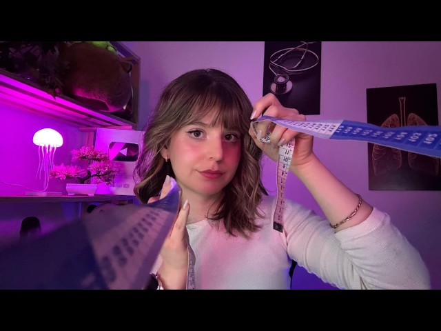 ASMR | Measurements from feet to head (soft voice)