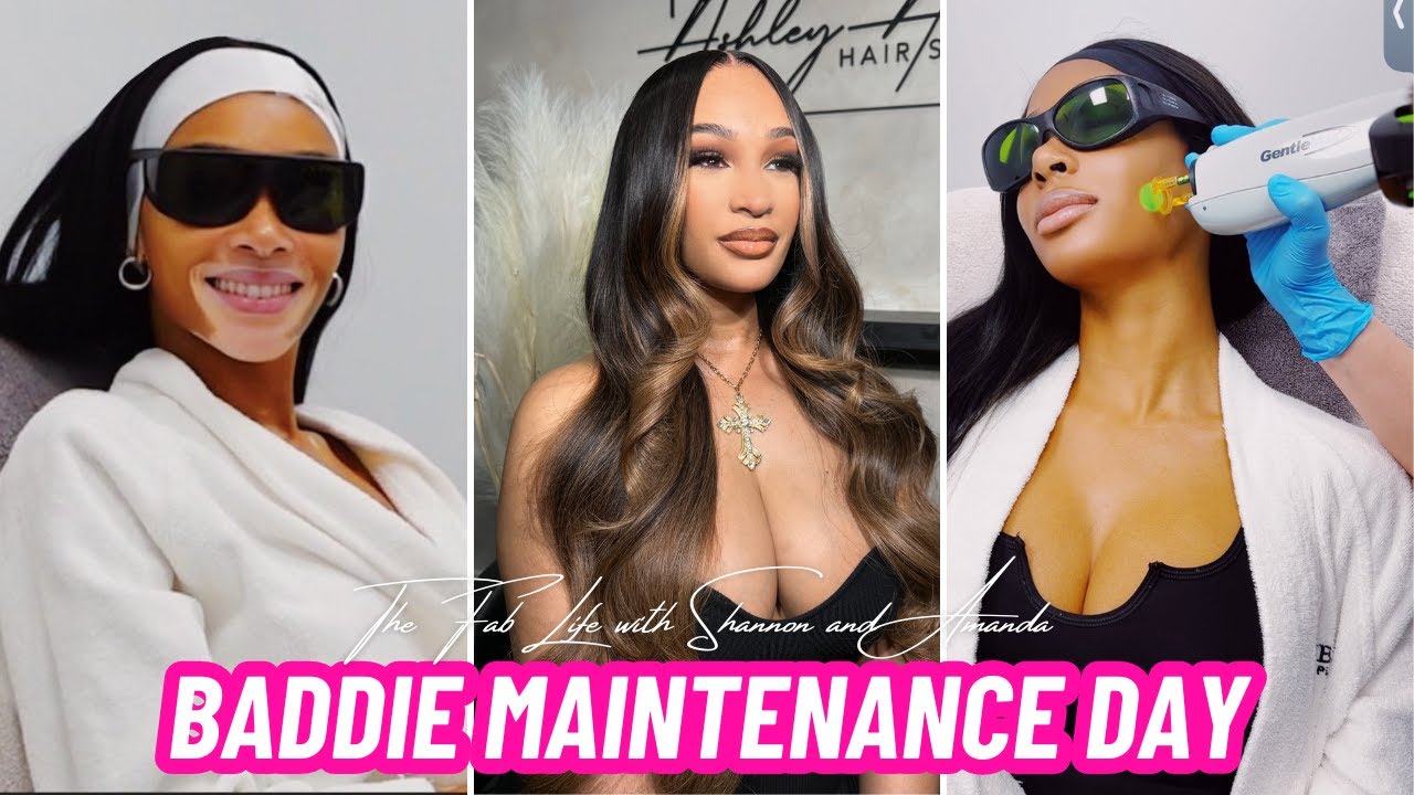 BADDIE MAINTENANCE DAY / HOW TO DO A GLUELESS WIG / SPA DAY💇🏾‍♀️💋😍