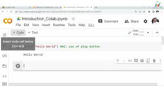 Python Programming | Module 1 Lecture 3 | How to use Google Colab