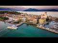 Sirmione / Thermal Baths / Medieval Rocca Scaligera Castle / Lake Garda - Northern Italy - 4K