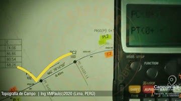 (Casio fx-5800P) REPLANTEO EN CAMPO DE CURVAS HORIZONTALES