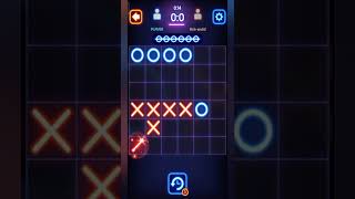 Tic Tac Toe Glow "Draw in Multiplayer" Gameplay #shorts screenshot 4