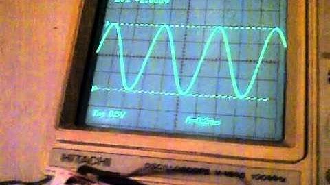 Hitachi V-1565 Oscilloscope and Gabotronics Xprotolab Frequency Generator Testing