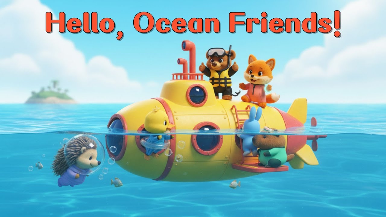 [Mimong Mimong Story] Hello Ocean Friends! 🌊🐬 | 3D Kids Ocean Adventure Story