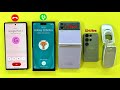 Incoming Call On Samsung Galaxy S25 24Ultra Samsung Z Flip3 Samsung A800 Google Pixel 6 Calling