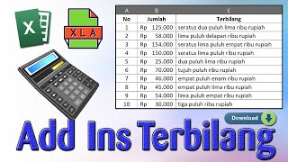 Teks Otomatis, CARA DOWNLOAD DAN INSTALL ADD INS TERBILANG DI MICROSOFT EXCEL