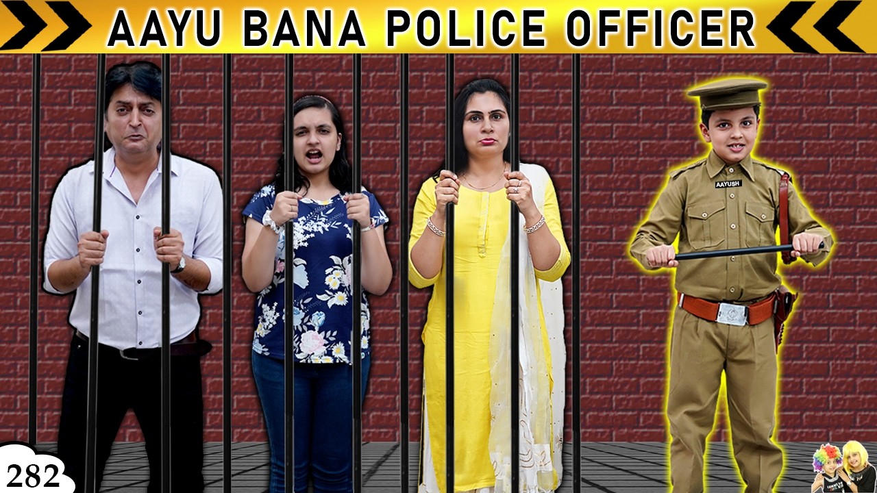 AAYU BANA POLICE OFFICER | Short Movie Moral Story | Pretend Play | Aayu and Pihu Show - YouTube