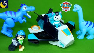Paw Patrol Jet to the Rescue NEW Everest Vehicle Dino Rescue Patroller Rex Dinosaur Toys for Kids!