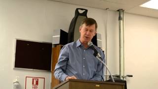 Hickenlooper at Fort Lyon, CO -