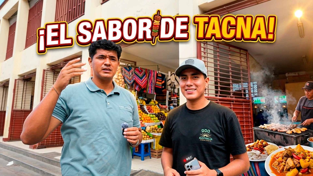 Comida casera peruana en un mercado de Tacna 🤤