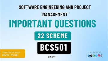 BCS501 SEPM Important Questions | Software Engineering and Project Management Important Questions