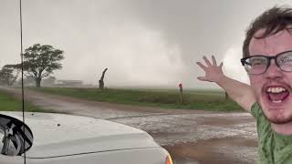 Close Range Tornado Video From Braman Oklahoma!