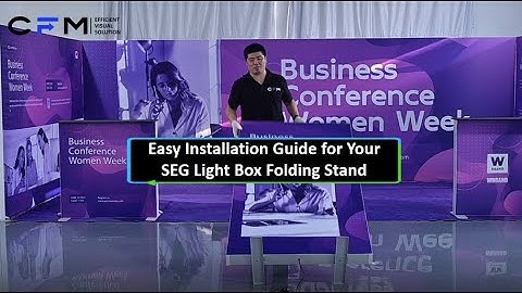 Easy Installation Guide for Your SEG Light Box Folding Stand #SEG #lightbox #fabricbannerstand