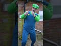 Super Mario Bros and a Blocked Toilet #mario #luig #funny