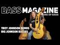 Troy Johnson Showcases his Unique Big Johnson Acoustic Bass @ the Bass Magazine NAMM Creator Studio