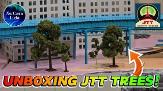 UNBOXING JTT Miniature Trees for Our N Scale Model Train Layout!