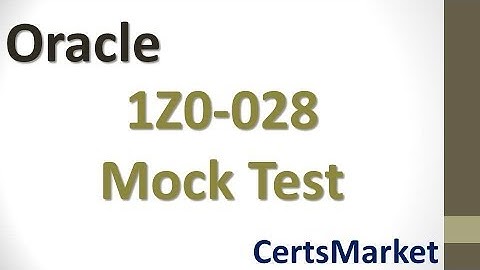 1Z0-028 Mock Test - It
